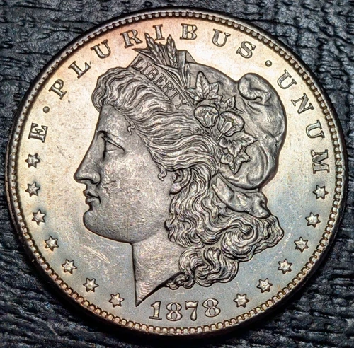 1878-S Morgan Silver Dollar $1 - CHOICE GEM - UNC HINT OF PL - 1C AUCTION!