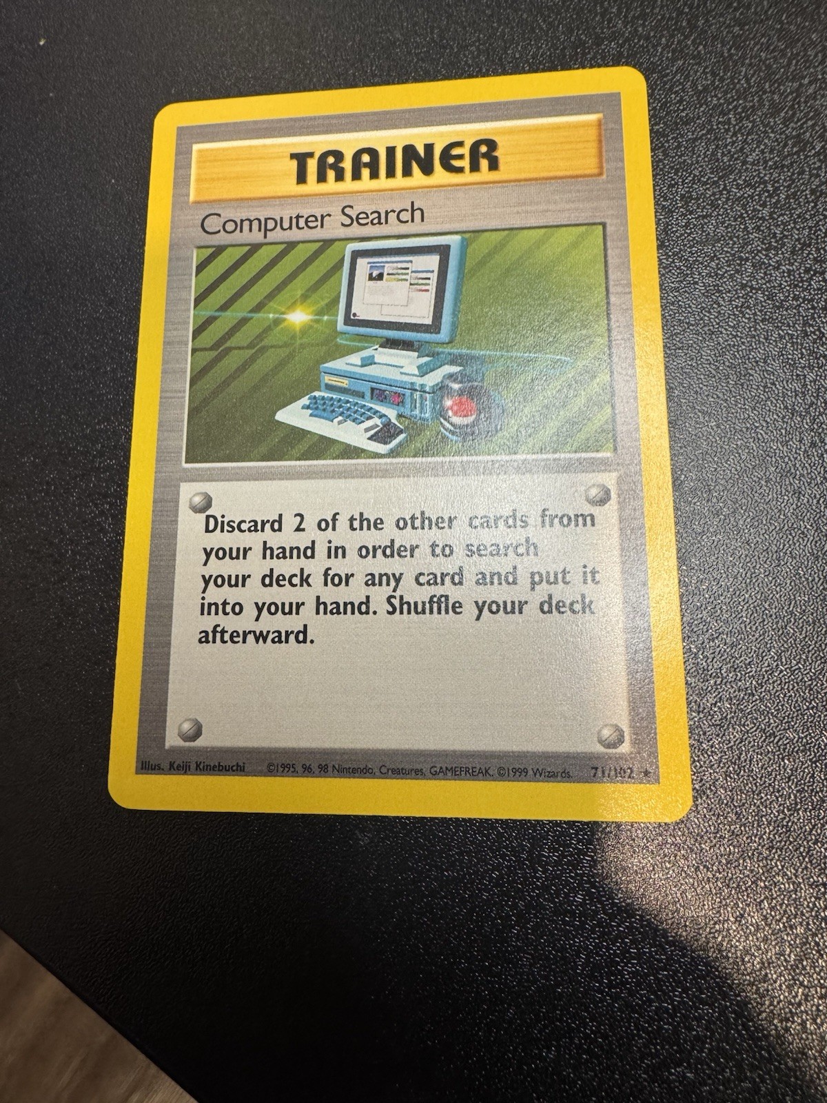 Pokemon Base Set Computer Search 71/102 Non Holo Rare Unlimited 1999 LP