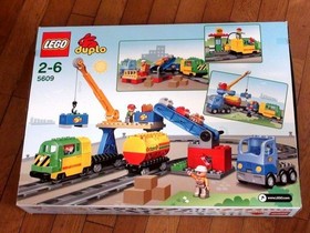 LEGO DUPLO 9656 Early Simple Machines Set & 5609 Deluxe Train Set Lot Used