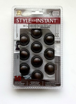 Elements Hardware Cabinet Knobs Brushed Oil Rubbed Bronze Model 202-DBAC-R