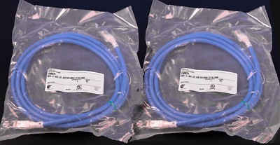 (2) TE Connectivity 7' CAT6 RJ45 Ethernet Network LAN Patch Cable Twisted Pair 