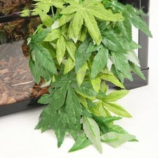Hanging Reptile Leaves Vine Silk Terrarium with Suction Cup For Lizards Snakes