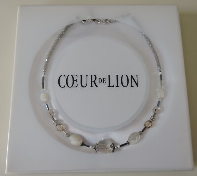 Coeur de Lion Halskette Collier  3284 mit Swarovski  - Kristall und Perlmutt