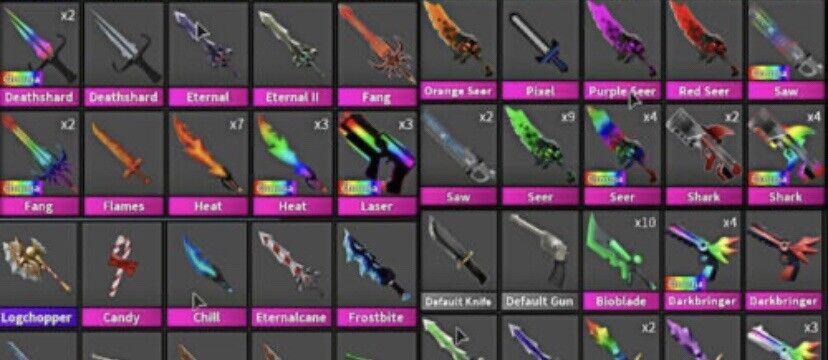 CHROMA SAW & SHARK 🌈💚💙LIGHTNING FAST DELIVERY🌈💚💙MM2 ROBLOX