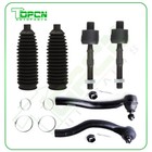 6Pcs Fit For 2003-2007 Honda Accord Front Inner Outer Tie Rod End Linkage Kits