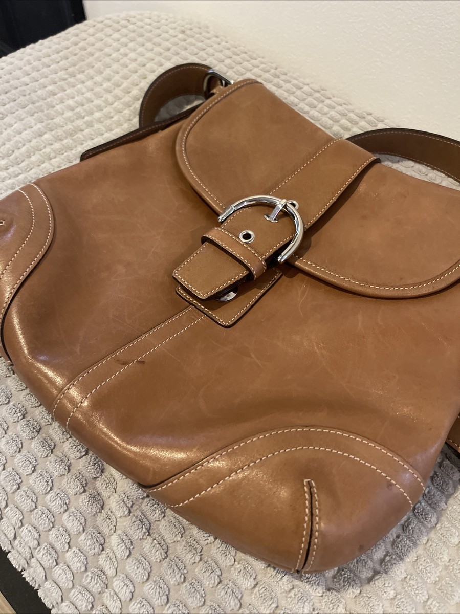 Coach Leather Buckle Shoulder Bag in Black G3s-9481 for sale