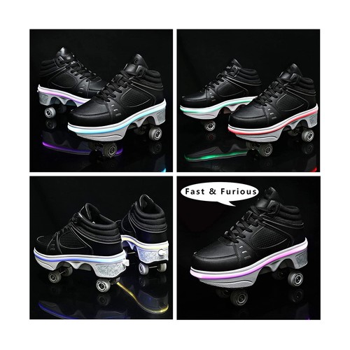 Roller Skate Shoes for Women Four Rounds Children's Roller Skates Shoes That ... - Picture 2 of 8