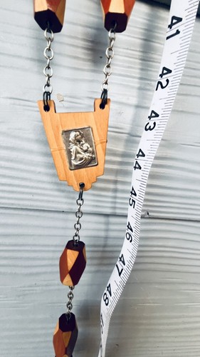 Large Rosary Wall Wooden  Bead 60" Catholic Religion - Picture 10 of 14