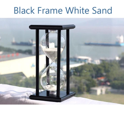 15/30/45/60 Min Holz Glas Sanduhr Sand Timer Uhr Home Office Dekor Geschenke - Bild 9 von 22