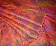 BVH WEARABLE PURE SILK Vintage Sari 5yds 21OCT8611 X08 E684 Orange Purple ABCKB