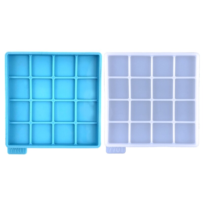 Square Silicone Mold for Casting with Resin Cement Polymer Clay