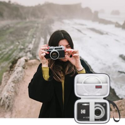 Elonbo Digitalkamera-Tragetasche – Wasserdicht, Stoßfest, Für Kinderkameras Wie CAMKORY, Kodak PIXPRO FZ-Serie