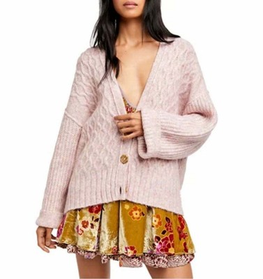 NWT FREE PEOPLE MOLLY CABLE CARDIGAN 