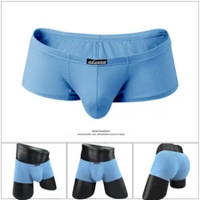 New Adannu Comfortable Narrow Waistband Men's Modal Underwear Solid Boxer Briefs