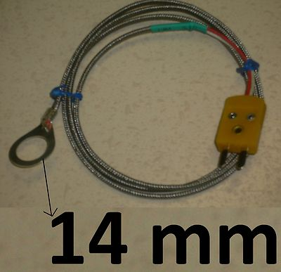 #ad #ad Washer Thermocouple CHT Sensor 14mm Cylinder Head Temperature FlatPin Connector $13.99