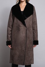 New With Tags Jack Meets Kate Faux Suede Coat With Faux Fur Lined Coat