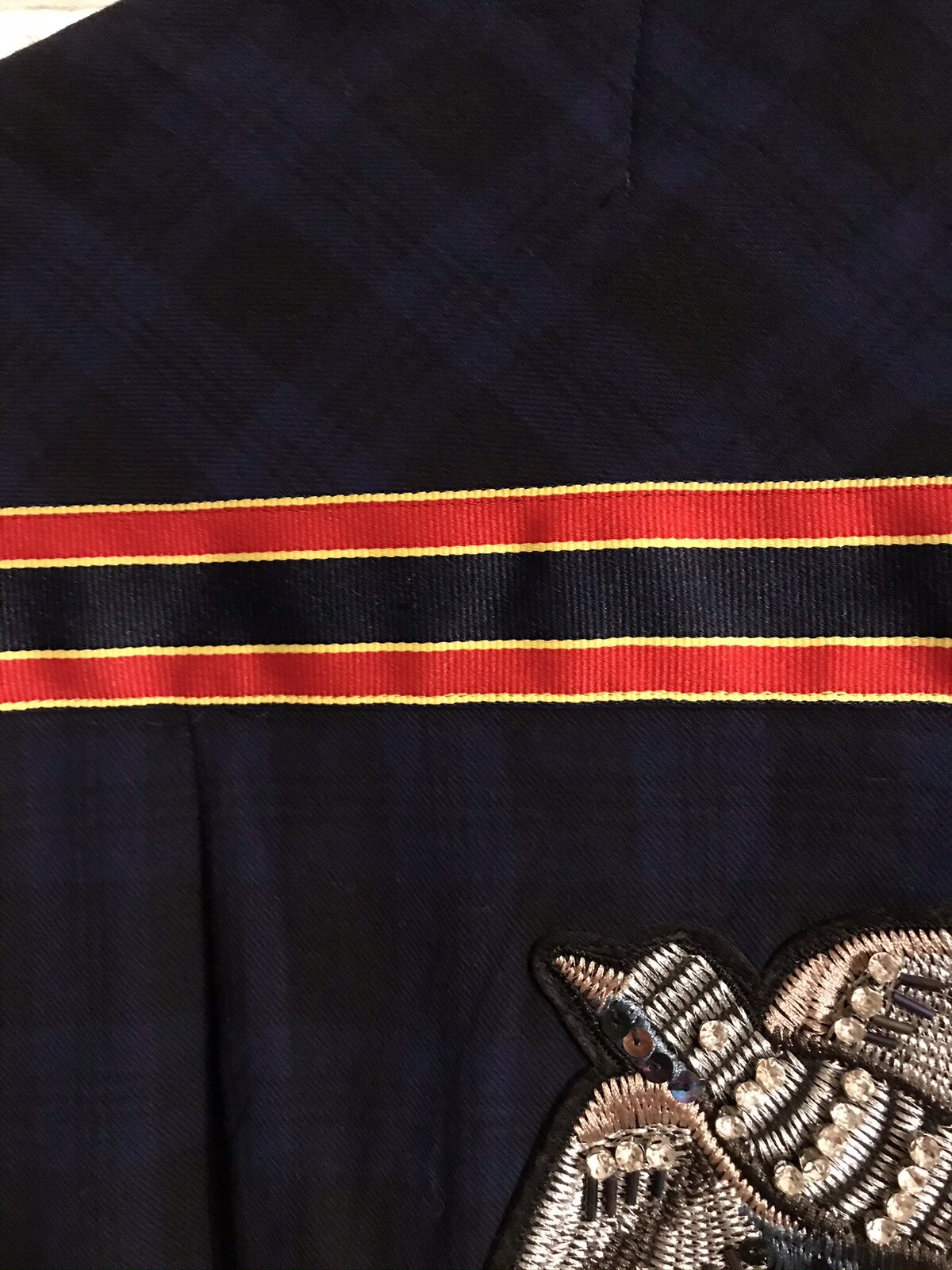 Unique Sam Edelman Plaid Patchwork Long Sleeved T… - image 12