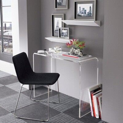 Transparent Plexiglass Desk Console Table Bedroom Living Room L70xD33xH70