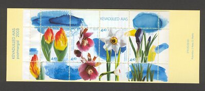 [ZXA-10d] - Estland - 2003 - Blumen 4 Val. in 1 Ms ** postfrisch
