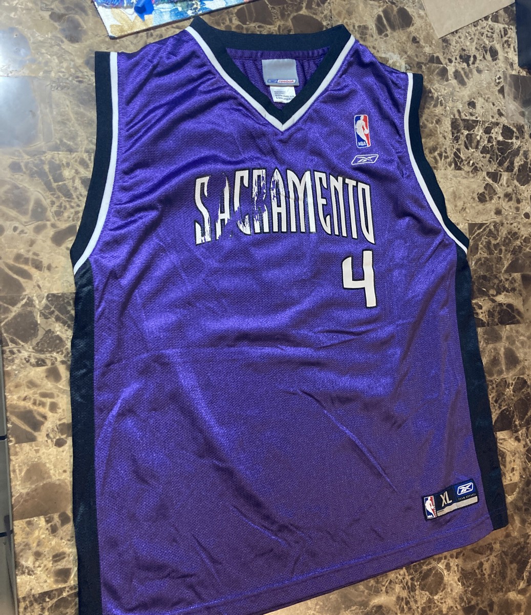 Vintage Chris Webber #4 Sacramento Kings Purple NBA Jersey, Reebok