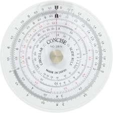 Concise Ruler Circular Slide Rule 28N Diameter 84mm Japan