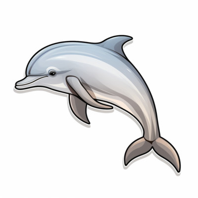 XXL 18x18 cm car decal sticker dolphin sticker