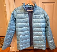 Columbia Puffer Jacket Girls Size Large 14-16 Lightweight Neon OmniHeat