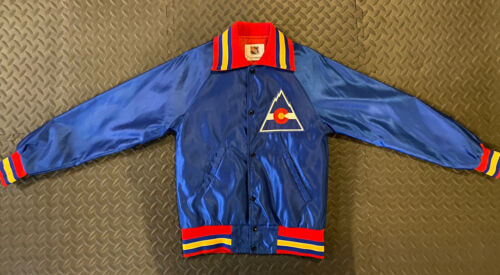Vintage Colorado Rockies / Avalanche NHL Hockey RARE Satin Starter Jacket Size S - Picture 19 of 24