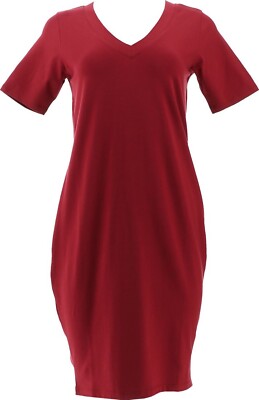 Form& Line Universal Standard Knit T-Shirt Dress Red 3XS NWOT (519)