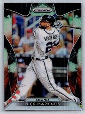 2019 panini prizm baseball nick markakis cosmic haze prizm #177