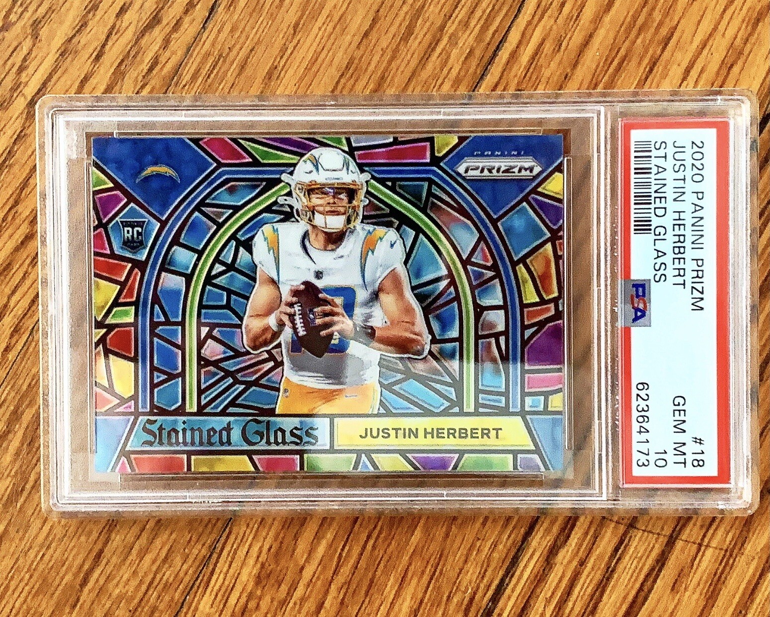 2020 Panini Prizm Stained Glass Justin Herbert ROOKIE RC #18 PSA 10 GEM  MINT SSP | eBay