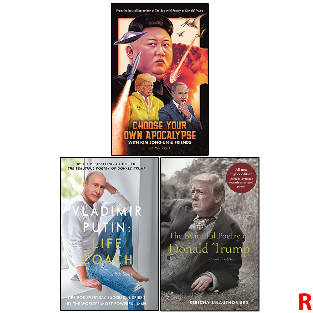 Rob Sears 3 Books Set (Choose, Vladimir Putin, Beautiful Poetry) 3 Books Set NEW