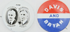 VTG 1924 Presidential Campaign Pin Button Lot Calvin Coolidge John Davis Repro