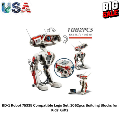 BD-1 Robot 75335 Compatible Set, 1062pcs Building Blocks for Kids' Gifts