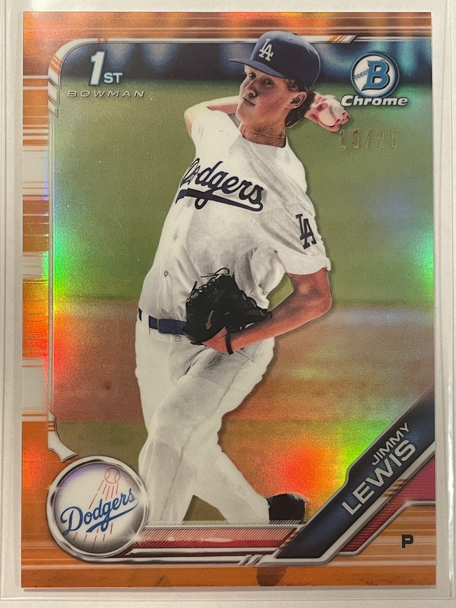 2019 Bowman Chrome Draft Jimmy Lewis 1st Bowman SP Orange
