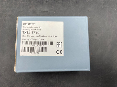 1 Stück NEU SIEMENS TXS1.EF10 BUS ANSCHLUSSMODUL 10A SICHERUNG