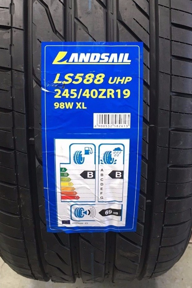 X4 245 40 19 245/40ZR19 98W XL LANDSAIL TYRES AMAZING B,B RATINGS VERY