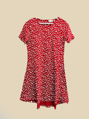 Floral Jersey Simone Floral Vintage Dress Ex Fat Face Women's