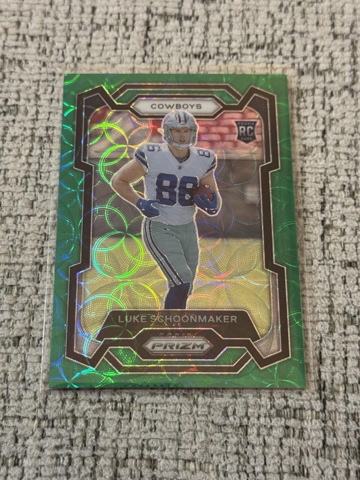 2023 Luke Schoonmaker Panini Prizm Rookie RC Green Scope /75 #325