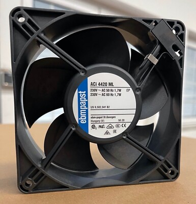 ebm-papst ACi 4420 ML EC-Axiallüfter mit Anschlusskabel und Schutzgitter: neu