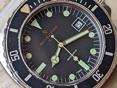 Vintage 1970's Scubapro 500 Diver w/Massive All SS Case,Runs