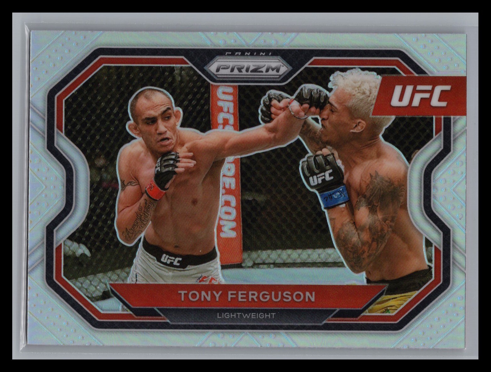 2021 Panini Prizm UFC #119 Tony Ferguson Silver Prizm Parallel Lightweight