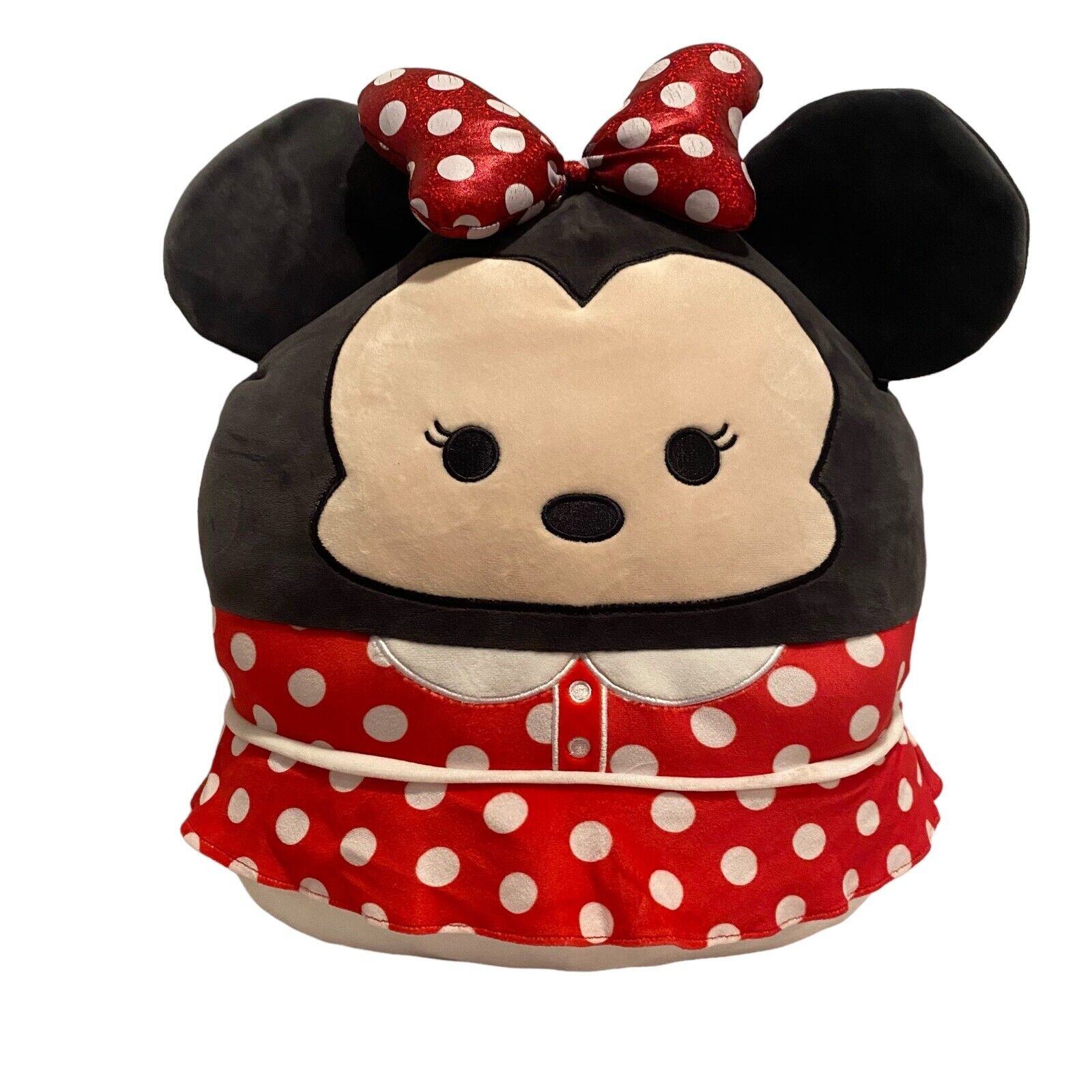 Disney Minnie Mouse 18 Inch Red Squishmallow Plush Pillow Stuffed Animal EUC  