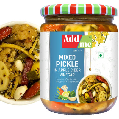 Add Me Homemade Mixed Pickle in Apple Cider Vinegar 500gm