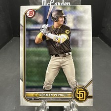 2022 Bowman Draft Rosman Verdugo #BD-161 San Diego Padres