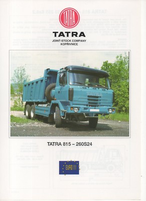 Tatra T815-260S24 (Made in Czech) _1997 Brochure / Brochure 