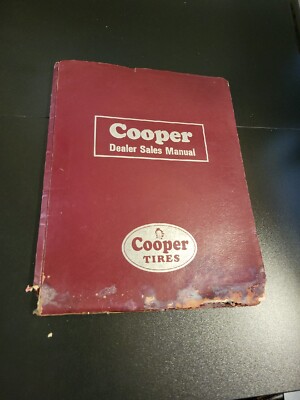 COOPER TIRES MODELS DEALER SHOWROOM SALES MANUAL FOLDER GUIDE BOOKLET 