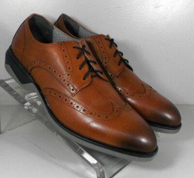 593110 PF50 TERRY WINGTIP MEN'S SHOES M COGNAC LEATHER JOHNSTON  MURPHY