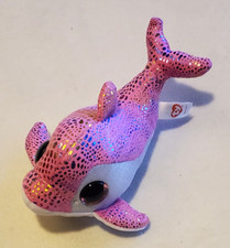 Ty Beanie Boos Sparkles Dolphin Pink Plush