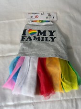Target “Take Pride” I ❤️My Family Rainbow Dog Dog Dress Sz Medium RARE